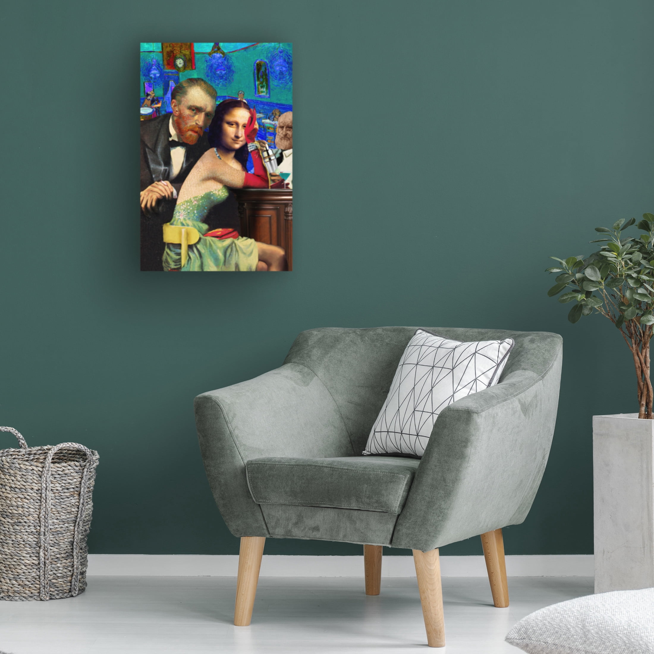 Canvas Wall Art - Barry Kite 'Blue Monday' Wall Art for Living Room, Bedroom, or Office Décor by Trademark Fine Art - 30 x 47 Inches