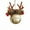B, variant on Christmas Bell Decorations 4.3in Antler Bow Pinecone Bells Mixed Pendant Christmas Tree Window Car Hanging Decoration