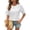 White #058, variant on Womens T Shirts Short Sleeve Crewneck Shirt Hollow Out Tee Blouses Summer Tops for Women 2026 Mint Green 3XL