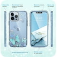 thumbnail image 6 of i-Blason Cosmo Series iPhone 13 Pro Max Case 6.7 inch (2021 Release), Slim Full-Body Stylish Protective Case for iPhone 13 Pro Max with Built-in Screen Protector (Blue Butterfly), 6 of 6