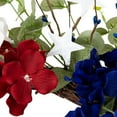 thumbnail image 6 of Northlight Hydrangea and Eucalyptus Patriotic Artificial Wreath - 20", 6 of 7