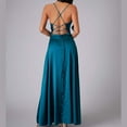 thumbnail image 3 of Gubotare Women's Prom Dress with Slit Satin Bridesmaid Dresses Long Evening Formal Party Gown (Blue,S), 3 of 7