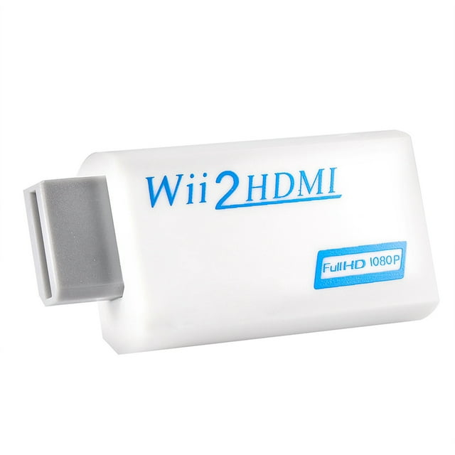 Wii2HDMI Converter Adapter, Full Digital720p/1080p Output, Plug and Play forConsole