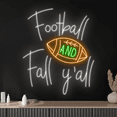 thumbnail image 2 of Glowneon Football And Fall Y'all Neon Sign, Football Club Store Decor, 2 of 4