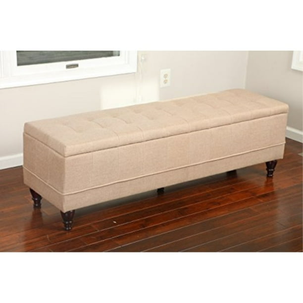 Home Life 53" x 17" Extra Long Front of Bed Storage Lift Top Bench