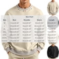 thumbnail image 4 of Zysthvn Lightweight Loose Sweatshirts for Men Casual Fall Long Sleeve Pullover Mens Sweatshirts Crewneck Solid Loose Tops, 4 of 10
