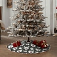 thumbnail image 4 of Fotbe HUSKY Face Pattern Christmas Tree Skirt, Tree Skirts Plush Christmas Decorations, Christmas Tree Skirts Xmas Decorations Holiday Party Decor-30", 4 of 6