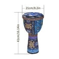 thumbnail image 2 of drum,Drum Percussion With Inch Portable Drum 8 Inch Portable Drum 8 Inch Portable Drum Percussion Patterns Children Musical African Hand Drum With Art Patterns Percussion With Art Huiop Drum African, 2 of 7