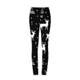 thumbnail image 6 of Mingw Christmas High Waisted Leggings for Women Snowflake and Santa Print Yoga Pants Soft Stretch Ankle Length Leggings ,Multicolor,S, 6 of 6