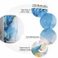 thumbnail image 5 of Abstract Marble Shower Curtain Set ，Waterproof Fabric Shower Curtains Gold Blue Gradient Watercolor Texture Shower Curtains for Bathroom,Bathroom Decor 36"x72", 5 of 6