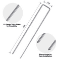 thumbnail image 3 of 6" Landscape Staples Galvanized Garden Stakes 100 Pcs U-Shaped Silver, 3 of 5