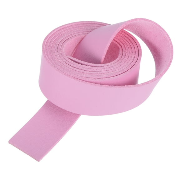 Leather Straps Strip Belt 2cm(0.8" Width) Leather Strips String Light Pink for DIY Craft, Key Chains