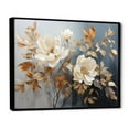 thumbnail image 2 of Designart "Blue Muted botanics II" Abstract Botanicals Floater Framed Wall Decor, 2 of 7