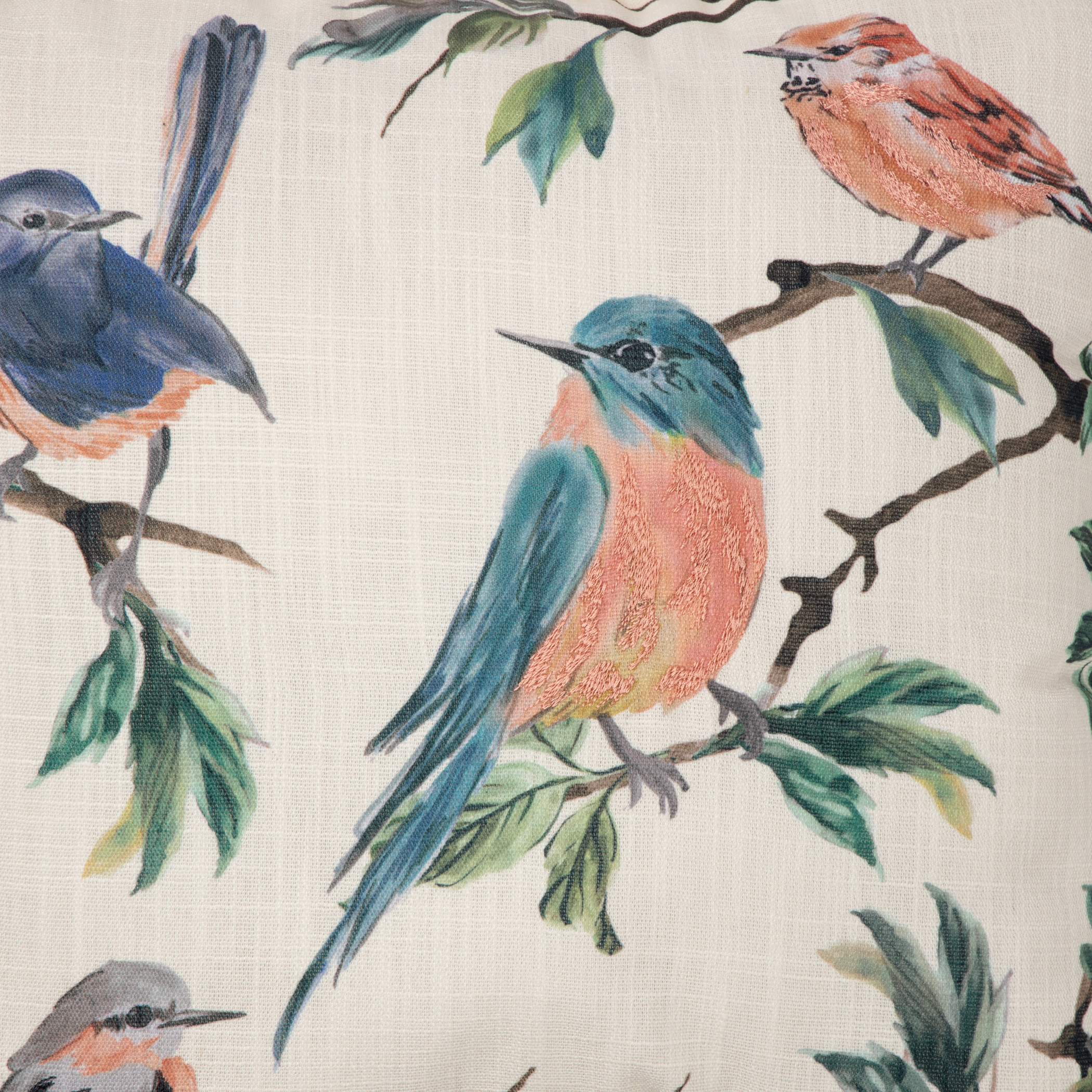 Mainstays Printed Bird Decorative Square Pillow, 18x18, Multi-Color, 1 per Pack - image 5 of 5