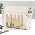 thumbnail image 4 of MyGift Modern Gold Tone Metal Desktop Mail Organizer, Office, 4 of 7
