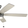 thumbnail image 3 of 60" Kichler Starkk Satin Black LED Ceiling Fan with Pull Chain, 3 of 9