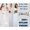 thumbnail image 4 of FabricLA 100% Nylon Tulle Mesh Fabric - Wedding Tulle Veil Fabric - 108" Wide (270 CM) Tulle Fabric Bolt of 50 Yard - Use as Wedding Gowns, Wedding Veils, Dresses, & Interior Design - Ivory, 4 of 7