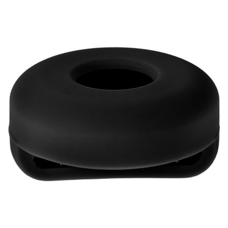 LOLIPPYY Pet Collar Tag Holder Silicone Black Portable Versatile Design