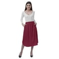 thumbnail image 2 of Moomaya Jupes en Jersey pour Femmes Longueur Genou Extensible Été - SFQ, 2 of 7