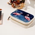 thumbnail image 7 of Flamingo Velvet Portable Jewelry Stand with Removable Compartment - Organizer Box, Necklace Holder, Jewelry Display - Gift, 7 of 7