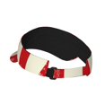 thumbnail image 2 of Fuzoiu America Flags2 Print Adult Sunscreen Visor Cap,Adjustable Summer Cap for Men Women,Unisex Running Outdoor Beach Hat, 2 of 7