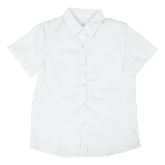 1pc Japanese Style Student Uniform Class Shirt Short Sleeve School Uniform School Dress Class Uniform for School (Girls Style White S)