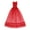 Red, variant on Fashion Lace Tulle Sleevesless Dress Party Evening Dance Gown For 1/3 Dolls White