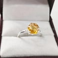 thumbnail image 6 of Hexagon Citrine Ring, 925 Sterling Silver, Women Ring, Natural Citrine, November Birthstone, Christmas, Thanksgiving, Tiny Dainty Ring, CZ Ring, Handmade, Statement Jewelry, Wedding, Anniversary Gift, 6 of 8