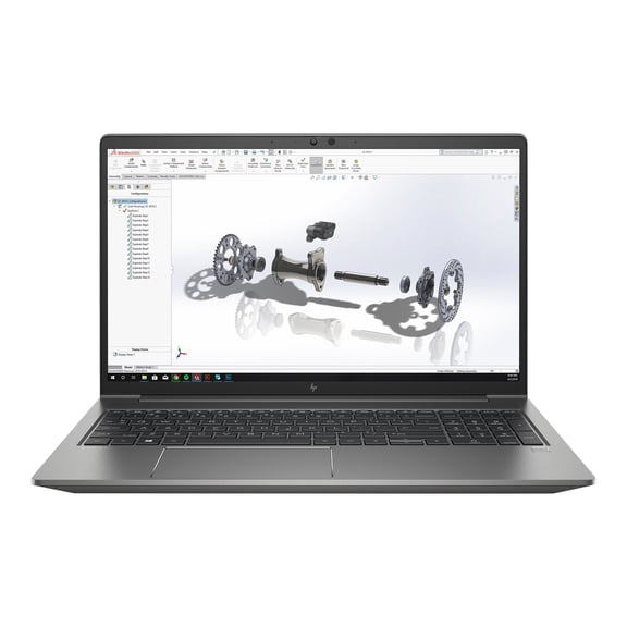 Restored HP ZBook Power G7 15.6" FHD Intel Core i7-10850H 2.7 GHz 64GB DDR4 256GB SSD Quadro T1000 Max-Q Design Windows 11 Pro Laptop, Gray