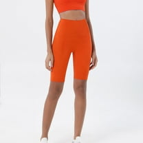 Rezuofi 2 Pcs Workout Biker Shorts Women High Waisted Tummy Control Spandex Booty Volleyball Shorts for Yoga Dance