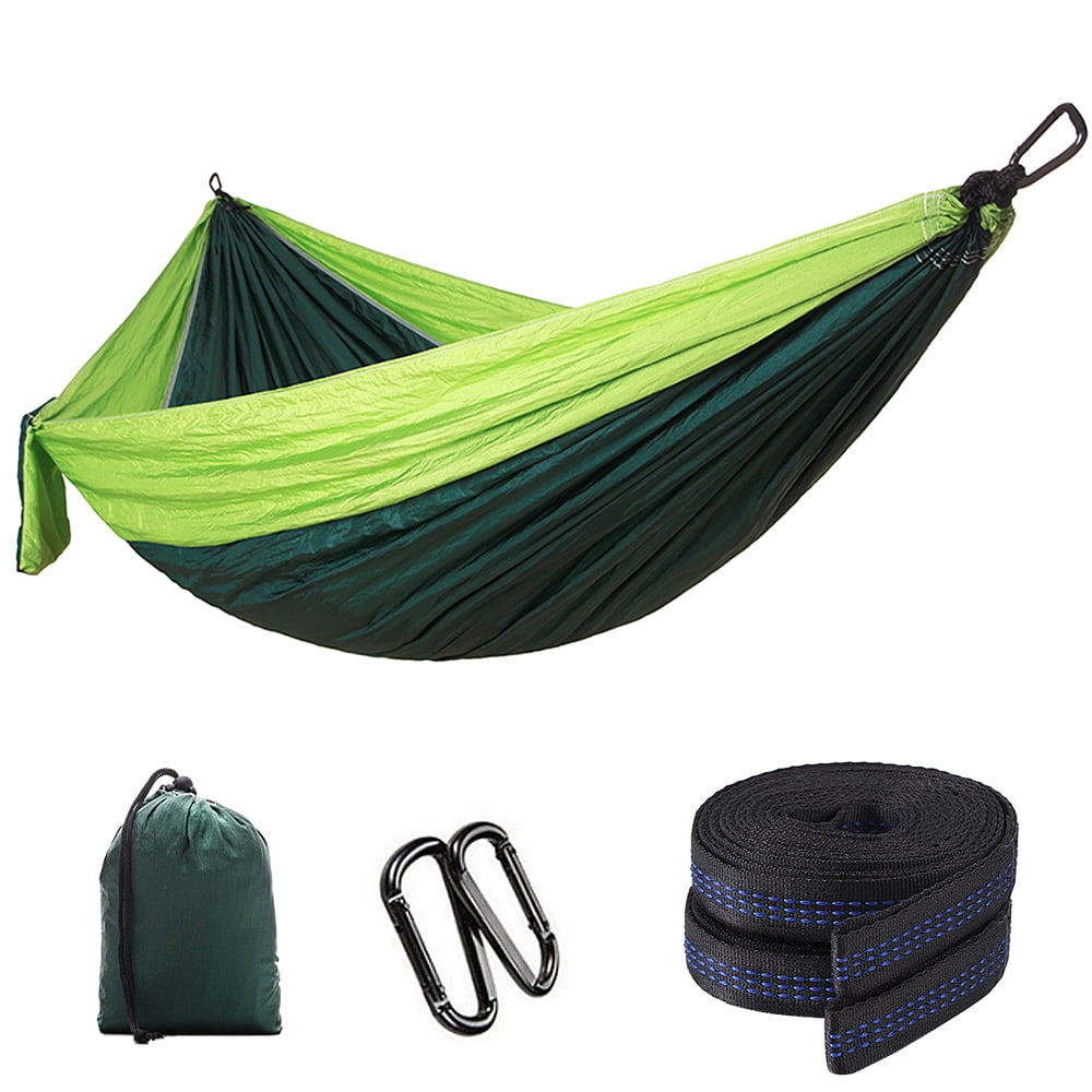 Nylon Hammock Hanging Rope Portable Parachute Travel Hiking  Sleeping Swing Bed 