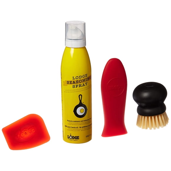 Hierro fundido sazonado Care Kit Lodge con aerosol para condimentos