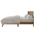 thumbnail image 5 of Home Design Gadsden Twin Panel Bed Frame with Arched V-Design Headboard and Center Leg Support, Brown, Box Spring Required, Easy Assembly, 5 of 12