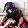 thumbnail image 6 of Oryxearth Motocross Dirt Bike Helmet, Off-Road Motorcycle & ATV Helmet with Goggles Gloves, Purple, M, 6 of 8