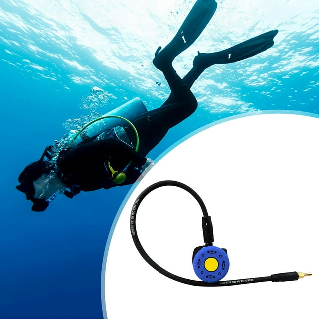 Equipo de buceo Regulador de segunda etapa Válvula de respiración primaria Diseño ergonómico Azul