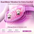 thumbnail image 2 of Comfytemp Heating Pad for Period Cramps, Cordless Wearable Menstrual Belly Belt with FIR Heat & Abdominal Massager, 3 Vibration Modes for Women, Purple, 2 of 6