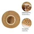 thumbnail image 6 of Womens Beach Sun Straw Hat UV UPF50 Travel Foldable Brim Summer UV Hat/Khaki, 6 of 8
