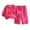 Hot Pink, variant on asjyhkr Toddler Girls Vacation Sets Flower Long Sleeve Sweatshirts Pants Cute Party Casual Fall Outfits 2 Piece(1-2 Years)