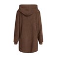 thumbnail image 6 of IROINNID Shearling Jacket for Women Winter Fall Thermal Fuzzy Long Coat Long Sleeve Hooded Warm Shearling Trendy Casual Outerwear,Brown, 6 of 7