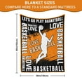 thumbnail image 3 of Kainsy Basketball Blankets for Boys, Basketball Team Player Blankets Gift for Girls Boys Kids Women Men, Warm Ultra-soft Basketball Throw Blankets for Bed Couch Basketball Bedding(60"x80"), 3 of 7