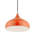 thumbnail image 5 of 41172-77 Livex Lighting Amador - 1 Light Pendant In Transitional Style-15 Inches Tall and 11.75 Inches Wide-Shiny Orange/Polished Chrome Finish, 5 of 12