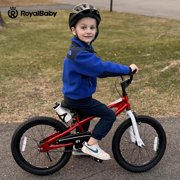 Royalbaby Freestyle 18 In Red Kids Bike Boys and Girls Bike with Kickstand and Water Bottle