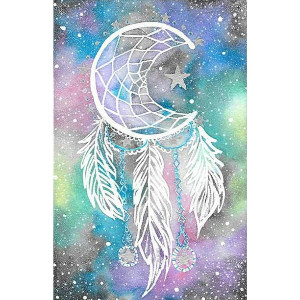 Cuadros Decorativos 5D bricolaje completo taladro diamante pintura atrapasueños Cruz puntada Kits dormitorio decoración Ehuebsd Nuevos Originales