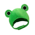 thumbnail image 4 of Sombrero de felpa novedoso jinwen Rana Verde, 4 of 5