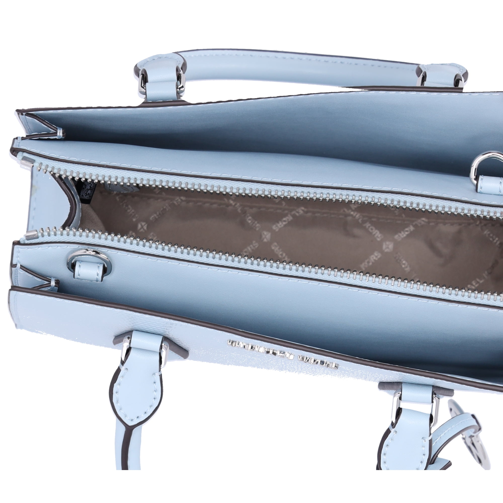 Michael Kors Womens Sheila Small Faux Saffiano Leather Satchel