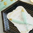 thumbnail image 2 of Efavormart 60 Pack Glitter Gold Tip Mint Real Turkey Feathers For Craft Party Decoration, 2 of 6