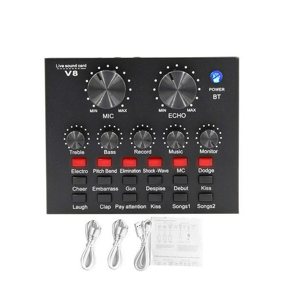 KDJ Professional V8 Sound Card Set - Perfect for Computer, Mobile Phone, For ,