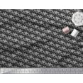 thumbnail image 2 of Soimoi Poly Crepe Fabric Dot,Swirl & Floral Block Print Fabric by The Yard 42 Inch Wide, 2 of 2