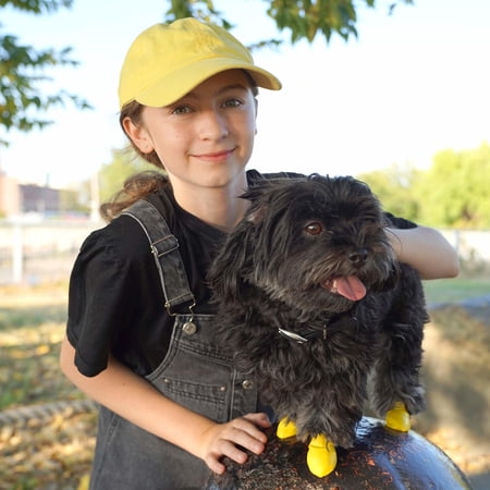 超小型犬 小型犬 ブーツ PAWZ ラバードッグブーツ XXS 12枚入 4本足3回分 イエロー ポウズ パウズ 肉球 保護 滑り止め 雪遊び 室内 海外ブランド