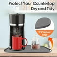 thumbnail image 4 of fafa-Silicone Coffee Maker Mat with Lip, 24'' x 16'' Heavy Duty Coffee Maker Mat for Countertops, Coffee Tray Fit Under Coffee Machine Appliance Automatic Machines Espresso Accessory, Grey, 4 of 4